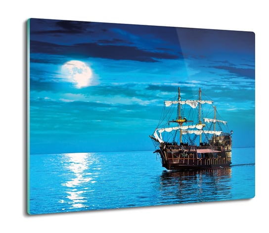 szklana osłona kuchenna Statek morze piraci 60x52, ArtprintCave ArtPrintCave