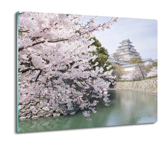 szklana osłona kuchenna Wiosna Japonia kwiat 60x52, ArtprintCave ArtPrintCave