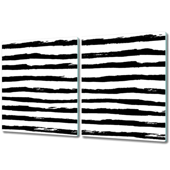 Szklana Osłona na Blat Kuchenny 2w1 - 2x 40x52 cm - Wzór zebra Coloray