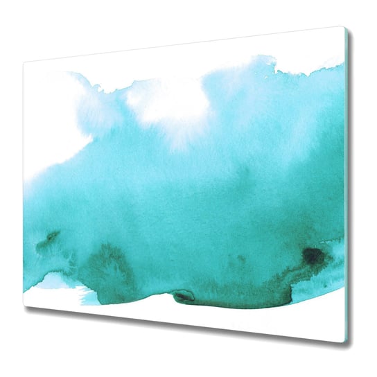 Szklana Osłona na Kuchenkę - Deska Do Krojenia 60x52 cm - Plama z farby na płótnie Coloray