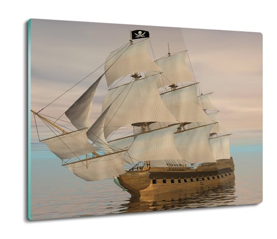 szklana osłona splashback Statek pirat ocean 60x52, ArtprintCave ArtPrintCave