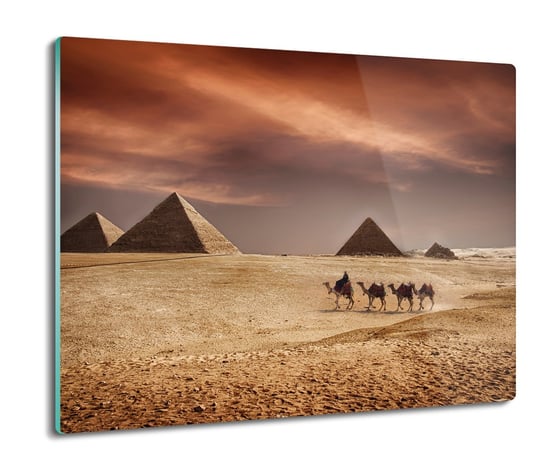 szklana osłona splashback Wielbłądy piramidy 60x52, ArtprintCave ArtPrintCave