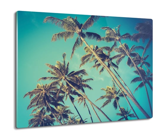 szklana osłonka kuchenna Palmy drzewa tropik 60x52, ArtprintCave ArtPrintCave