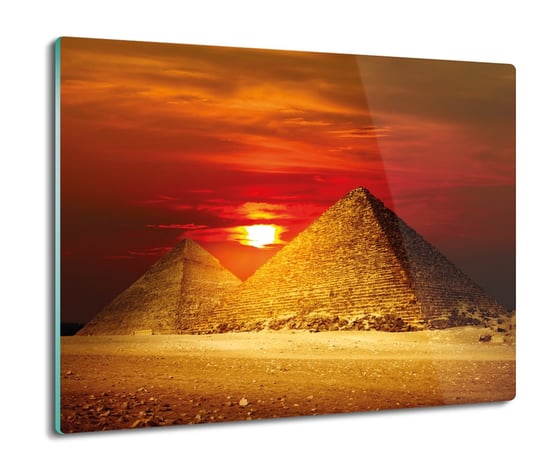 szklana osłonka z grafiką Piramidy słońce 60x52, ArtprintCave ArtPrintCave