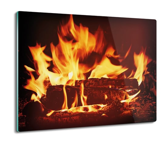 szklana osłonka ze szkła Płomień ogień żar 60x52, ArtprintCave ArtPrintCave