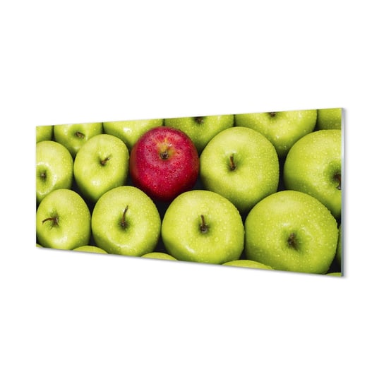 Szklana płyta Zielone i czerwone jabłka 125x50 cm Tulup