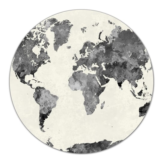 Szklana podkładka dekor Mapa starego świata fi40, Coloray Coloray