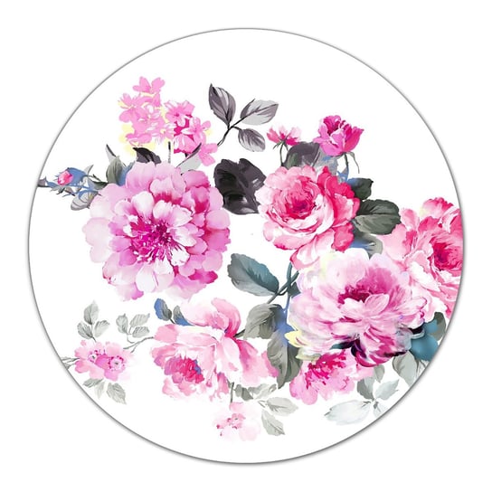 Szklana podstawka kuchenna Eleganckie kwiaty fi40, Coloray Coloray
