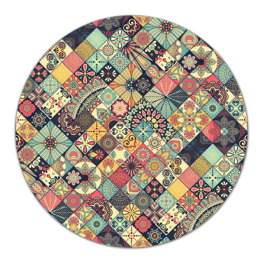 Szklana podstawka kuchenna Etniczna mozaika fi40, Coloray Coloray