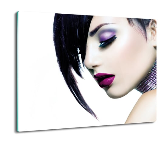 szklana splashback z grafiką Kobieta makijaż 60x52, ArtprintCave ArtPrintCave