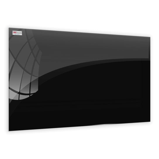 Szklana tablica magnetyczna 100x80cm CZARNA Allboards