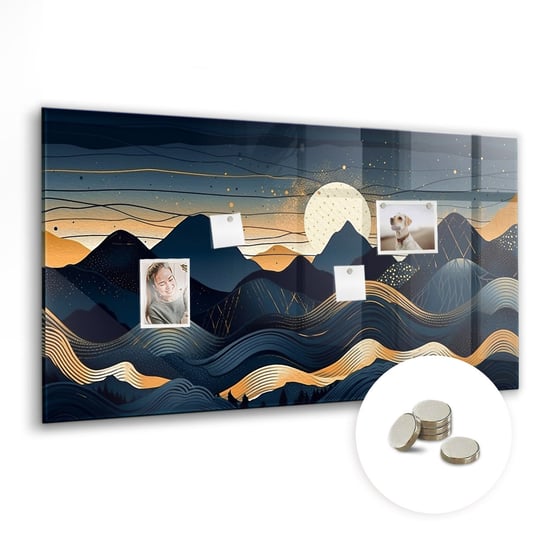 Szklana Tablica Magnetyczna - 120x60 cm, Zachód słońca krajobraz Coloray