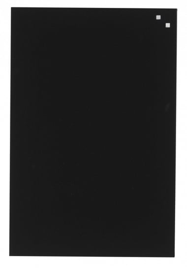 Szklana tablica magnetyczna NAGA, 40x60 cm, czarna NAGA