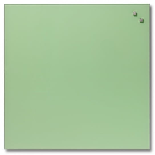 Szklana tablica magnetyczna NAGA, 45x45 cm, awokado NAGA