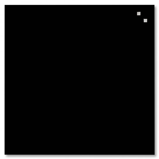 Szklana tablica magnetyczna NAGA, 45x45 cm, czarna NAGA
