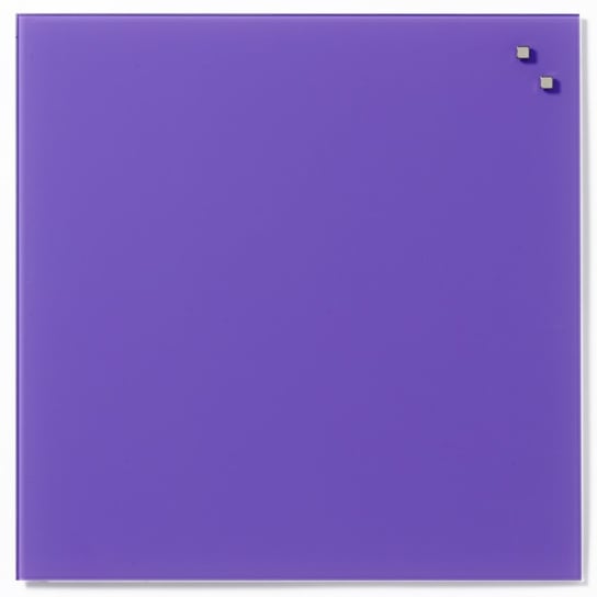 Szklana tablica magnetyczna NAGA, 45x45 cm, fioletowa NAGA