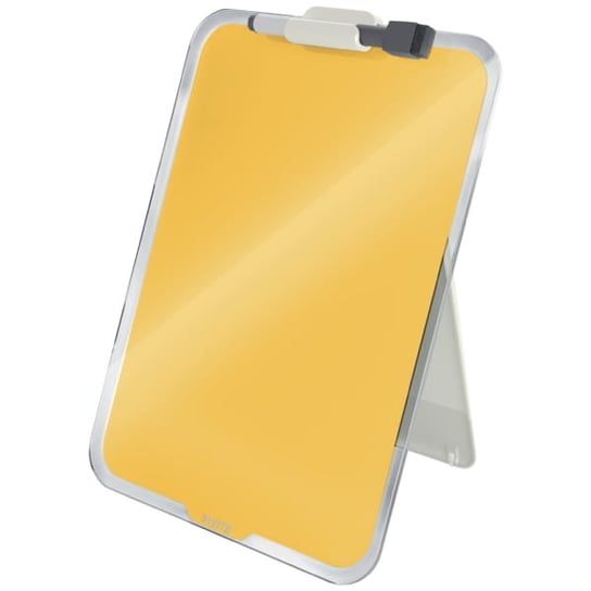 Szklana tabliczka na biurko Ciepły żółty Leitz