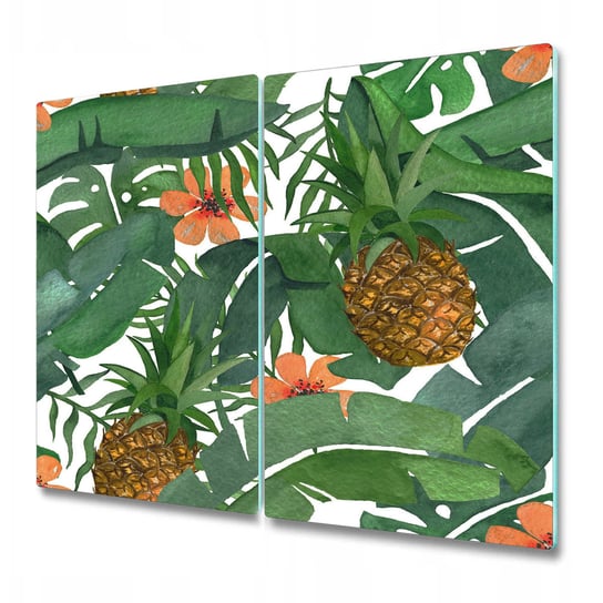 Szklane Deski Kuchenne z Unikalnymi Wzorami - Tropikalny ananas - 2x30x52 cm Coloray