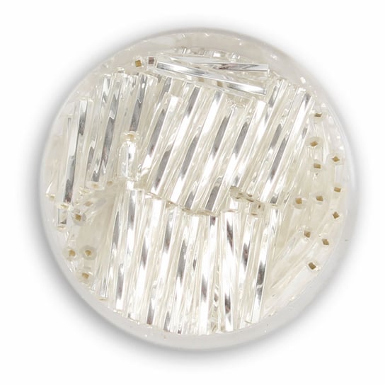 Szklane patyczki, srebrne, 12 mm, 15 g Euroclass
