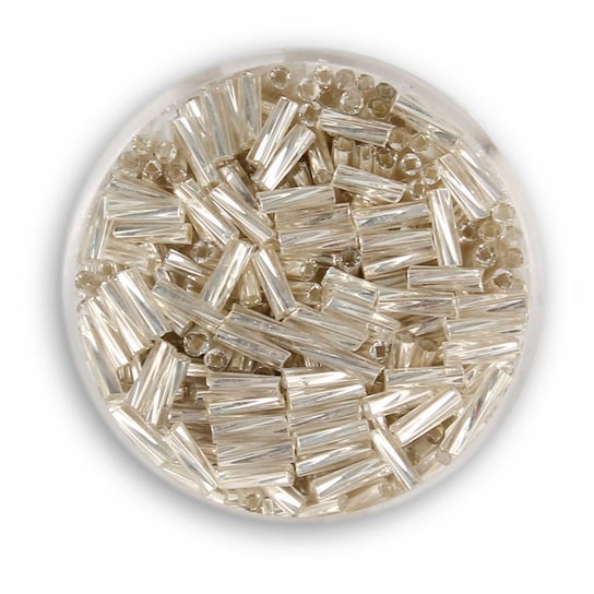Szklane patyczki, srebrne, 6 mm, 15 g Euroclass
