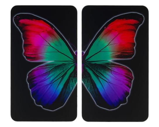 Szklane płyty ochronne WENKO Butterfly By Night, 30x52 cm, 2 szt. Wenko