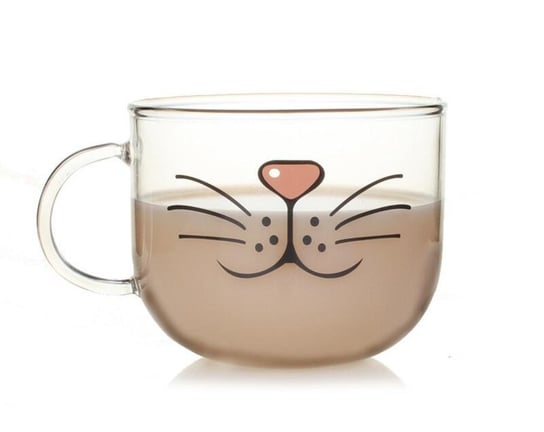 Szklanka Do Kawy Herbaty Kubek Kot Kotek 540 ml Emes