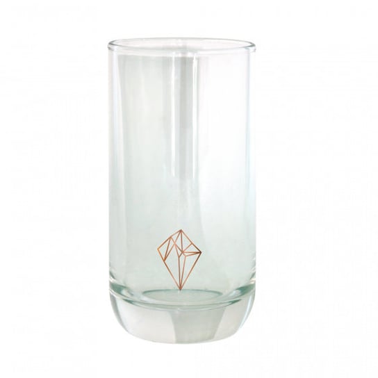 szklanka do napojów Diamond 6,5 x 12,5 cm przezroczysty/brązowy TWM