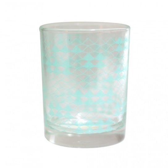szklanka do picia Rock 7 x 9 cm przezroczysta/niebieska TWM