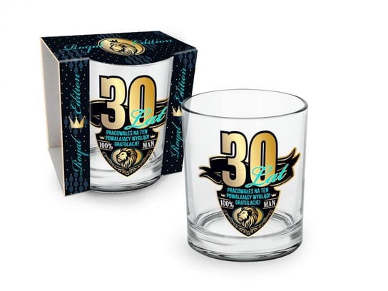 Szklanka do whisky Indro 270ml - 30 lat ROYAL EDITION BGtech