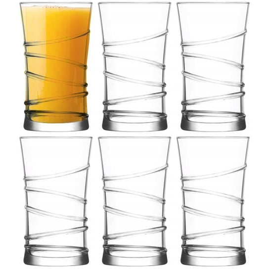 Szklanka do wody napojów soku lemoniady drinków 350ml 6 sztuk zestaw komplet szklanek Orion
