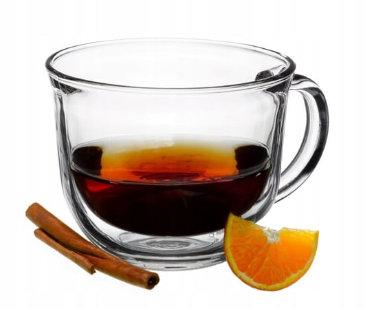 Szklanka na herbatę z uchem z grubego szkła 480 ml Leo Galicja