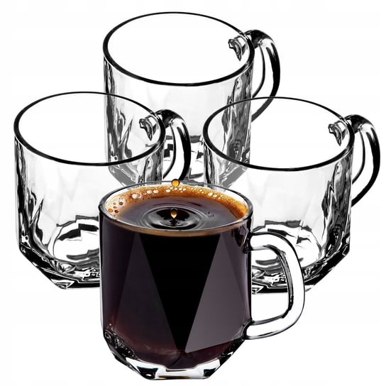 Szklanki Do Kawy Herbaty 300ml Zestaw Komplet 4szt KADAX