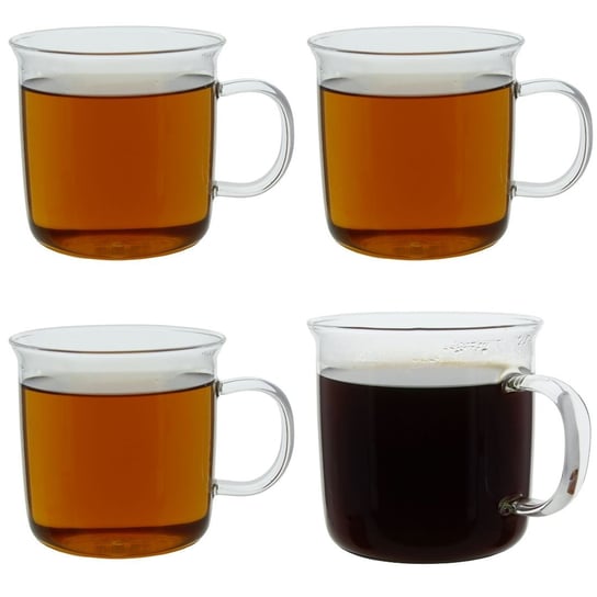 Szklanki Do Kawy Herbaty Zestaw 4 Szt 450Ml Sokomedica