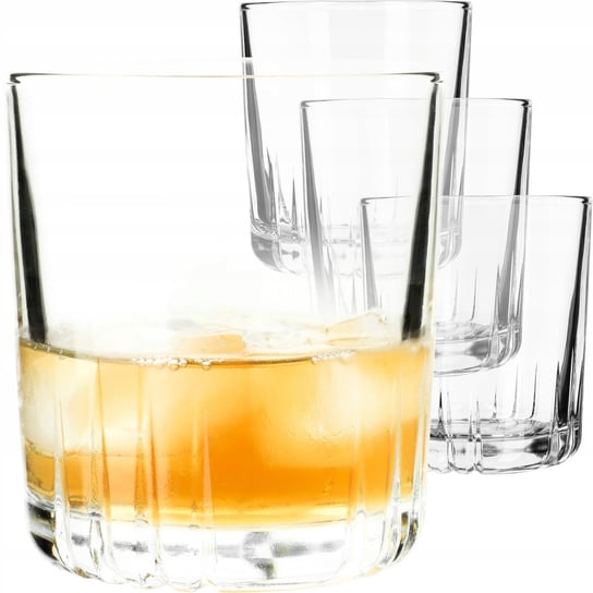 Szklanki Do Whisky Drinków Soku 280ml Zestaw 4szt KADAX