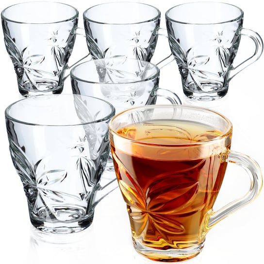 Szklanki Szklanka Do Kawy Herbaty Kubek 250ml 6szt KADAX