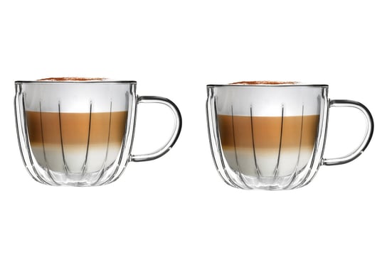 Szklanki termiczne do kawy i herbaty z uchem Vialli Design TULIP 350ml (2szt.) 28791 Vialli Design