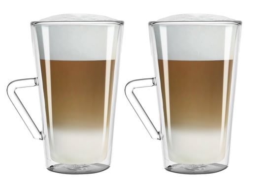 Szklanki termiczne do latte z uchwytem FilterLogic CFL-675B 400ml (2szt.) FilterLogic