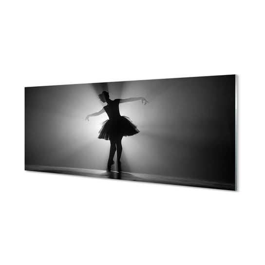 Szklany lacobel + klej Baletnica szare tło 125x50 cm Tulup
