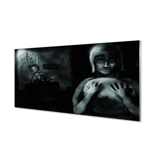 Szklany obraz TULUP grafika Postacie mroczne, 100x50 cm cm Tulup