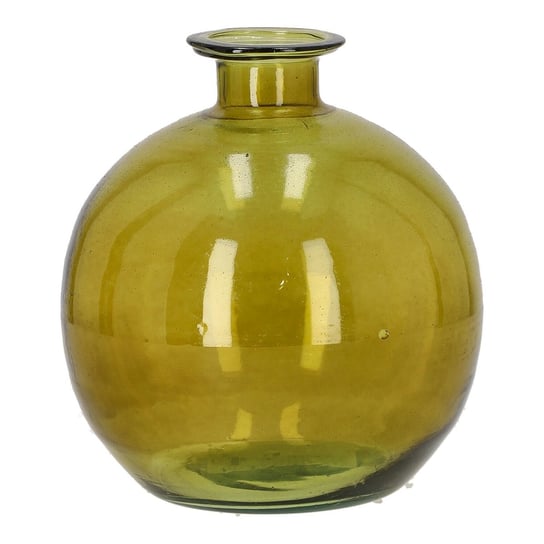 Szklany, okrągły wazon to idealny dodatek do salonu lub jadalni. Wazon o pękatym kształcie sprawdzi się jako ozdobny element wystroju. Szklany wazon sprawdzi się jako idealna ozdoba razem z gałązkami Intesi