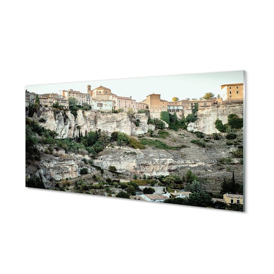Szklany panel Hiszpania Góry drzewa miasto 120x60 Tulup