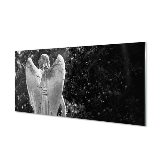 Szklany panel + klej Anioł skrzydła drzewa 120x60 Tulup