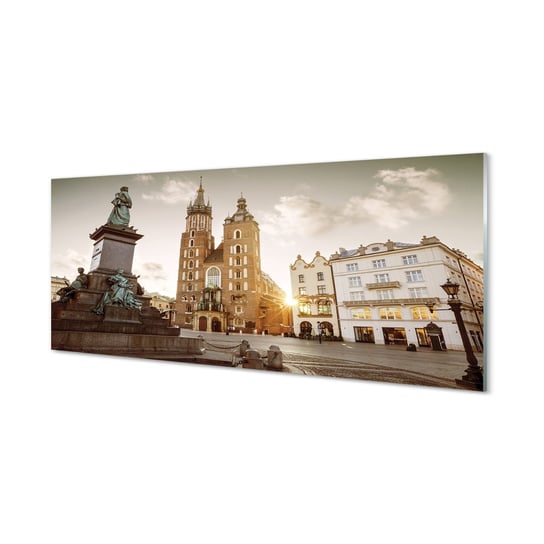 Szklany panel + klej Kraków Pomnik kościół 125x50 cm Tulup