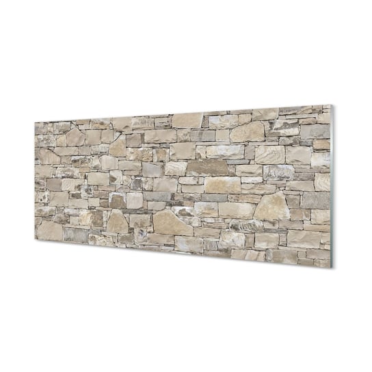 Szklany panel kuchenny Kamień mur ściana 125x50 cm Tulup