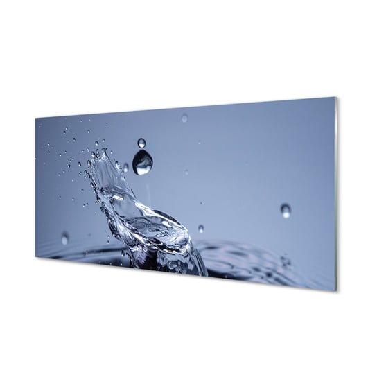 Szklany panel kuchenny Kropla woda makro 120x60 cm Tulup