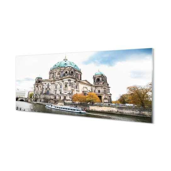 Szklany panel Niemcy Katedra rzeka berlin 125x50 cm Tulup