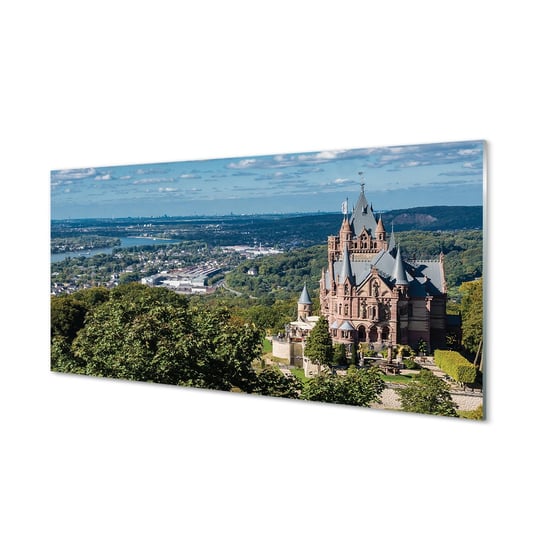 Szklany panel Niemcy Panorama miasto zamek 120x60 Tulup