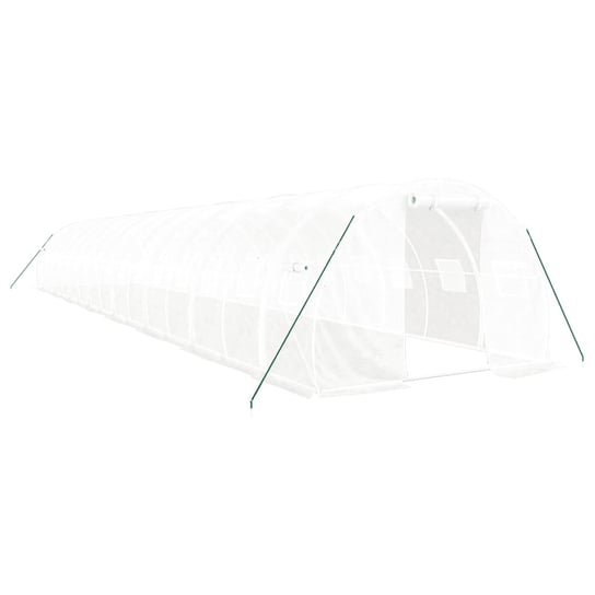 Szklarnia 16x3x2m, biała, PE, stal, 140g/m² Zakito Europe