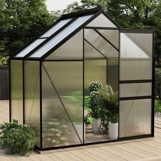 Szklarnia, Antracytowa, Aluminium, 2,47 M² VMP