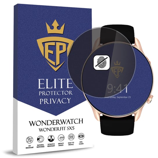 SZKŁO 5D PRYWATYZUJĄCE MATOWE ANTI-SPY WONDERWATCH WONDERFIT SX5 CAŁY EKRAN WonderWatch